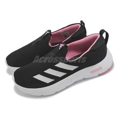 adidas Cloudfoam Move Lounger Black White Bliss Pink Women Casual Shoes ID6516