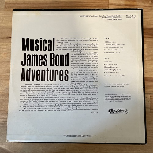 1965 Goldfinger And Other Music From James Bond LP VG+ RCA Camden – CAL-913 - Foto 2 di 4
