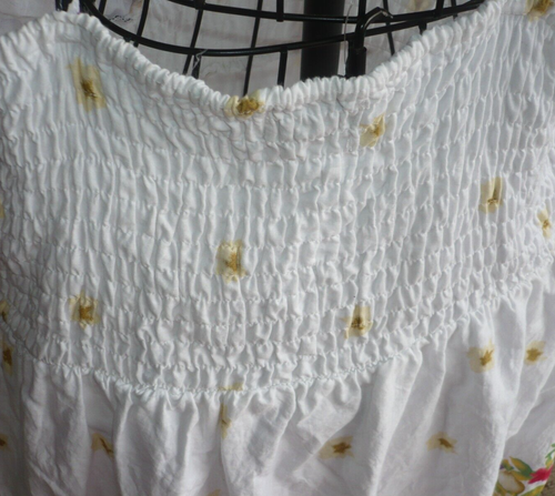 Mint Green lined sundress padded with lace womens 3X white / floral NWT - Picture 9 of 15