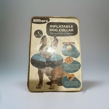 INFLATABLE DOG COLLAR LARGE 12-18 Teal BLUE BRAND NEW