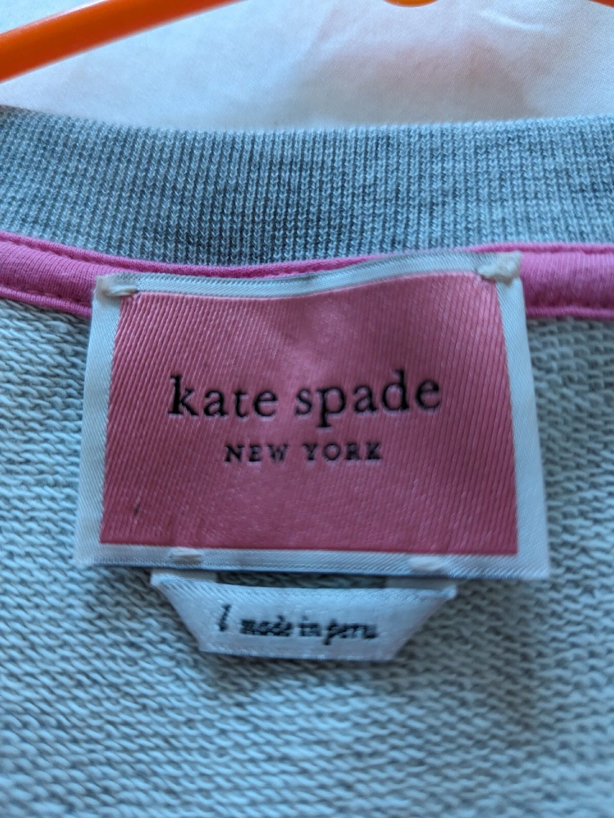 Kate Spade Felpa Vestito Scopa St Grigio Grande Livello