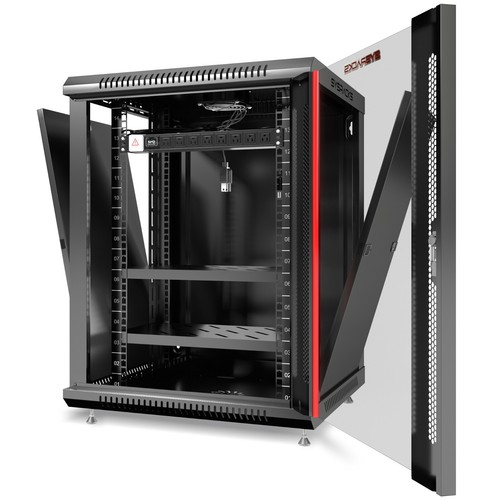 15U Server Rack - Sysracks cabinet - 24 inch (600 mm) Depth - PDU -2 Trays - Fan - Picture 2 of 10