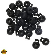 Plastic Toggle Single Hole Spring Loaded Elastic Drawstring Rope Cord Locks C...