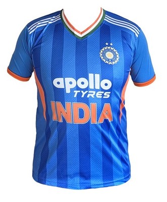 Maglia Ufficiale India T20 World Cup 2024 Di Adidas In Blue Da - Foto 5