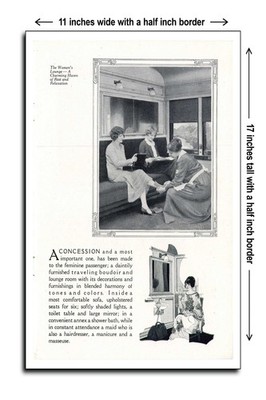 1924 Great Northern Oriental Limited Lounge - 11x17 Poster