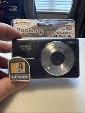 Vivitar VECS124 Popsnap 44MP Digital Camera, Black, 16X Zoom, 1080p, Micro SD