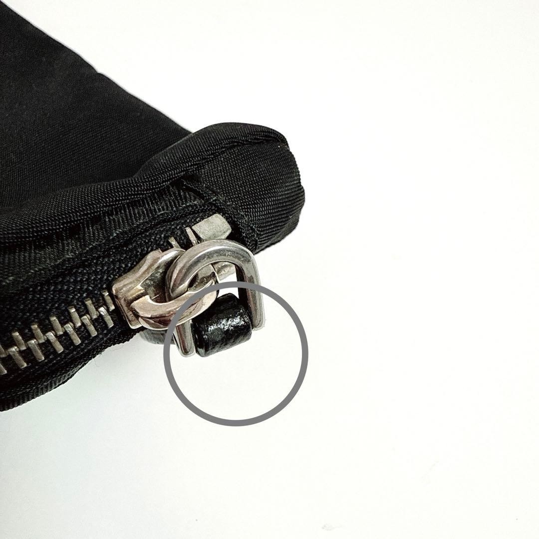 PRADA Black Nylon Logo Triangular Key Ring Mini P… - image 4