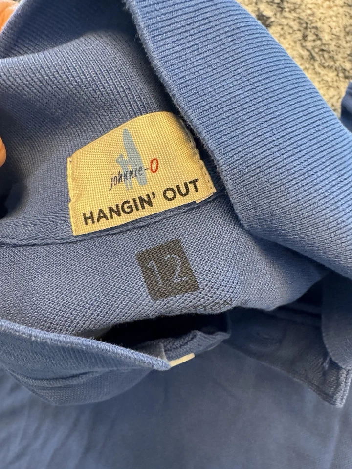 Polo Johnnie O para niños 12 azul Foto 2 de 3