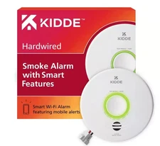 Kidde Hardwired Smoke Detector with Smart Features and Voice Alerts Wi-Fi Enable
