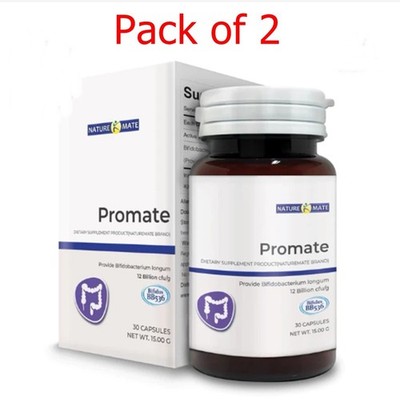 Pack of 2 Naturemate Promate Probiotic Balance The Digestive System 30 Capsules