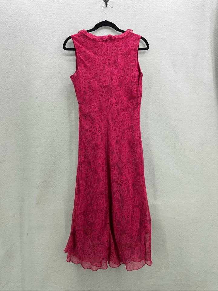 Believe Womens Pink Floral Lace Sleeveless Y2K Slip Dress Size 8 - Image 2 of 4