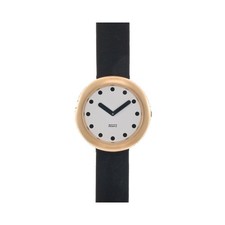 Watchpeople Damenuhr Quarz Liz Edelstahl Gold Lederband Weiß Olive WP-9000193