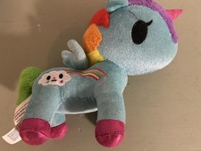 PLUSH DOLL UNICORNO TOKIDOKI PIXIE RAINBOW CLOUD PEGASUS HORSE STAR ON CHEST