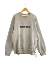 WACKO MARIA MIDDLE WEIGHT CREW NECK SWEAT SHIRT Sweatshirt XL Cotton Gray