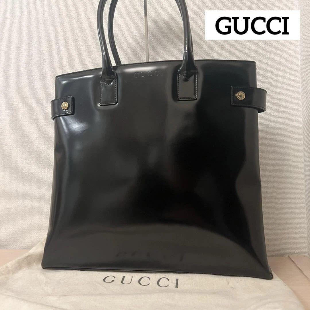 Sac à main Gucci formel cuir noir émaillé A4 m2_0417