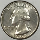 1963-D Washington Quarter - Mint State BU KM#164 - 90% Silver .181 ASW - 8648