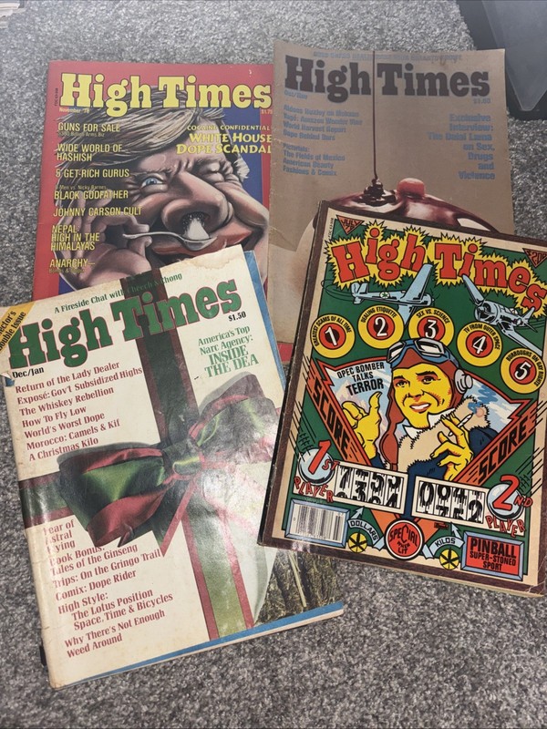 High Times Vintage Magazines  Lot Of 4