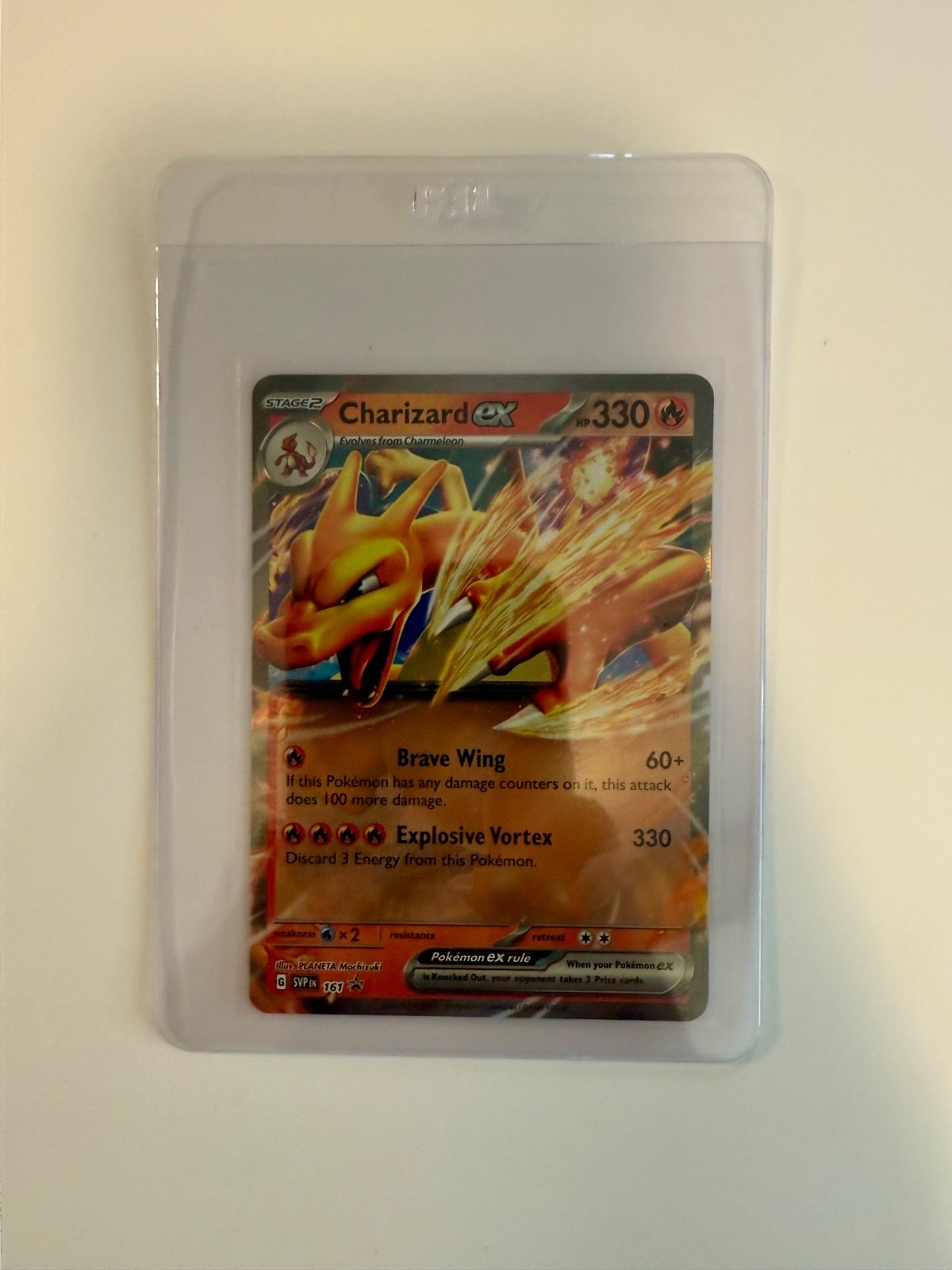 POKÉMON SCARLET & VIOLET PROMOS CHARIZARD EX 161/SVP – ULTRA RARE BLACK STAR PRO