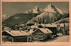 WW2 WWII German Germany Army Military Wehrmacht Postcard Berchtesgaden in Winter