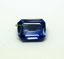 Top Quality 11-12 Ct Certified Brazilian Aquamarine Blue Emerald Cut Loose Gem