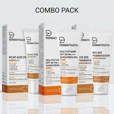 DERMATOUCH Bye Bye Pigmentation COMBO SET Face Wash, Sunscreen Brightening Cream