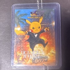 Holyday Pikachu Cosplay Licence to Kill 007 Trading Card #17 Pokémon James Bond