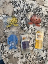 Kelloggs Cereal Sealed Lot Of 5 Garfield Bicycle Spoke Reflectors and Locks 1978