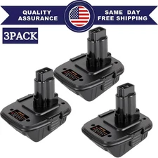 3-PACK Battery Adapter Converter for Dewalt/Milwaukee 20V to Dewalt 18V NiCad