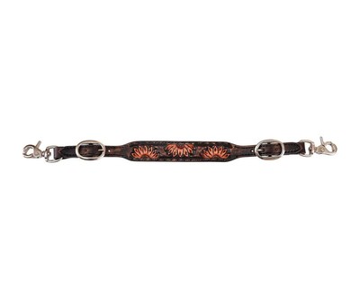 Vintage Hand-Tooled Sunflower Wither Strap - Horse Size