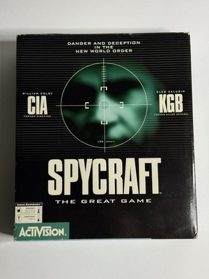 Spycraft The Great Game 1996 Activision Big Box PC CD-ROM CIB 3 Discs 