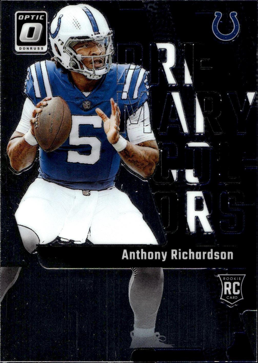 2023 Donruss Optic #1 Anthony Richardson Primary Colors