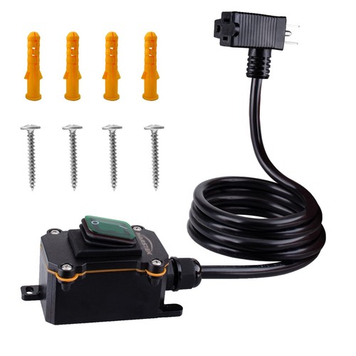 Heavy Duty Waterproof Extension Cord with On/Off Switch,Inline Cord ...