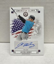 JACOB BERRY 2024 Panini Boys of Summer American Glory ~ Marlins AUTO #d /149