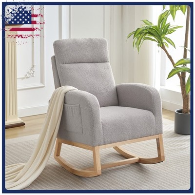 Rocking Chair Nursing Rocking Chairs for Mom Nursery, Comfy Rocking Armchair