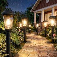 Solarlampen Gartenleuchten AußEnbeleuchtung IP65 Wasserdicht Warmweiß 3000K,