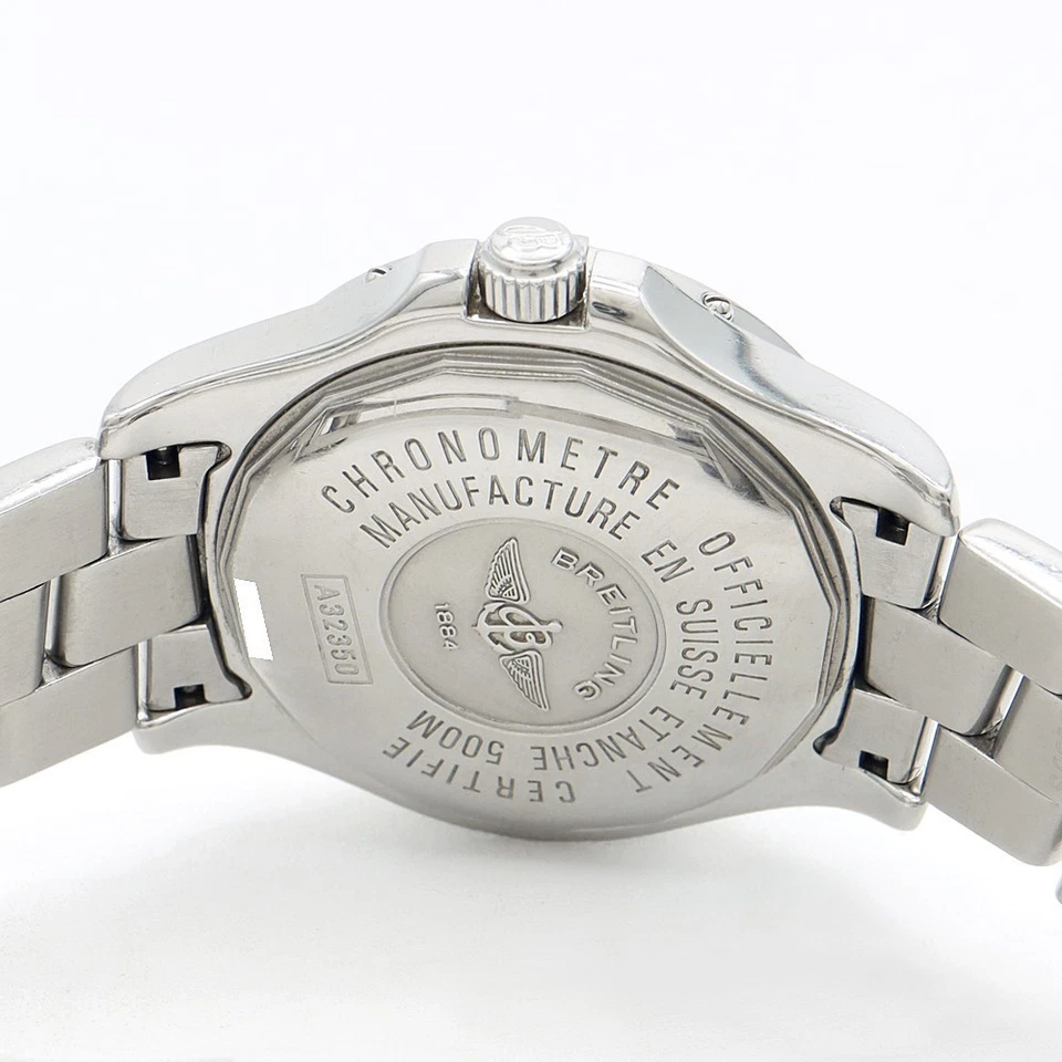 BREITLING Colt GMT A32350 Fecha 500m Plata Acero Inoxidable Hombres Automático - Imagen 4 de 4