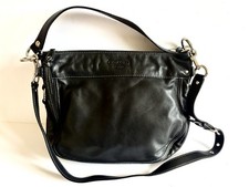 Coach Shoulder Purse Convertible X-Body Blk Leather Zoe Hobo Bag Complete 09 EC
