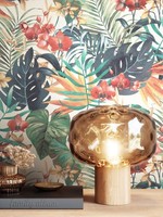 Newroom Vliestapete Bunt Dschungel Blumen Tropisch Floral Wohnzimmer Botanisch
