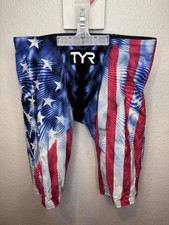 TYR Men's Venzo Genesis USA Jammer Swim Racing Shorts Size 25