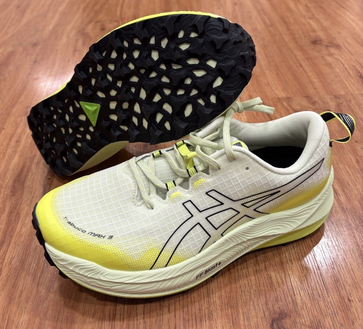 Asics Trabuco Max 3 Cool Matcha Yellow Tail Running 1011B800-300 Men\'s Size 7.5 Asics Trabuco Max 3 Cool Matcha Yellow Tail Running 1011B800  main image 4