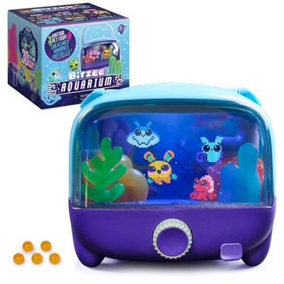 , Aquarium Interactive Digital Pet Tank with 30 Virtual Fish Inside, Features.
