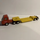 Vintage 1970's Tonka Red Cab/Yellow Lowboy Trailer - Die Cast 55310 (trailer)