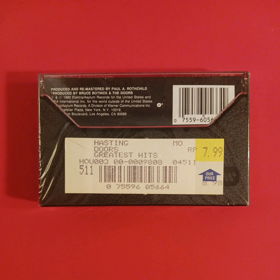 The Doors - Greatest Hits Cassette (Brand New) Elektra 5C-5515 Stereo - Image 2 of 4