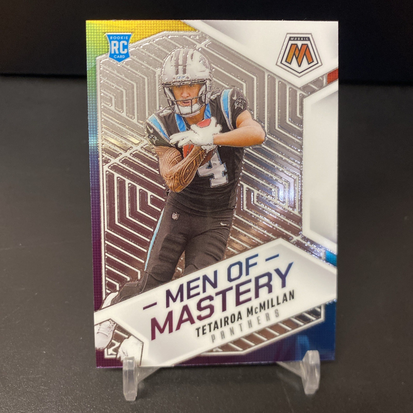2025 Panini Mosaic Tetairoa McMillan Men of Mastery #19 Carolina Panthers RC