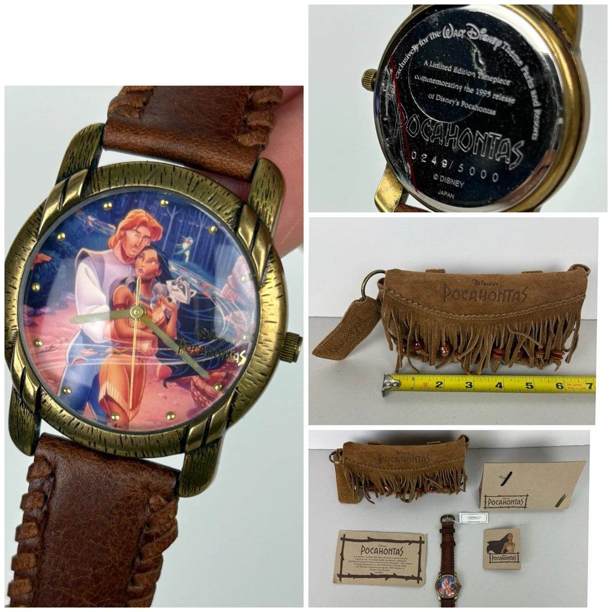5 Vintage Disney Watches Bambi, Aladdin, Pocahontas, Sleeping Beauty, Aristocats Disney VHS Videos YOU PICK Pocahontas, Lady Tramp, Bambi  main image 2