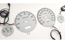 Audi 80 & 90 (B3, B4) glow gauges S2 Design (GREY) plasma dials tachoscheibe