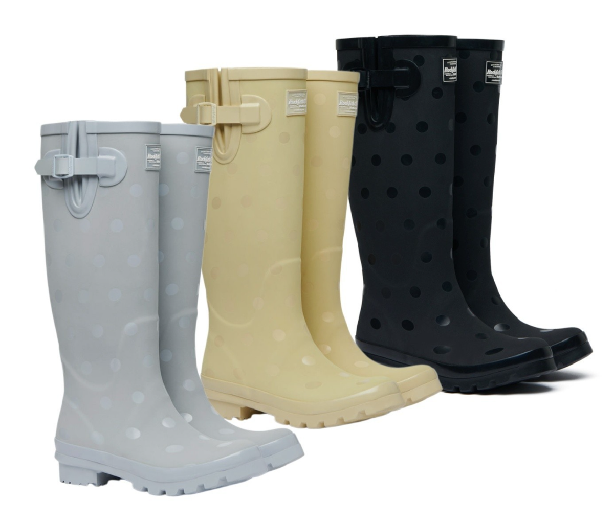 【Rockfish】ORIGINAL GROSS LONG RAINBOOTS Rockfish Weatherwear Original Rain Boots Long Dot Women Lifestyle