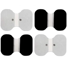 LotFancy TENS Unit Pads 4.3” X 6”, 4Pcs Snap Electrode Large, Butterfly... 