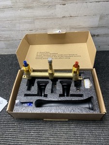 Brass Tub Filler Wall Mount 3 Hole, Farmhouse Black Tub Faucet, High Pressure 2