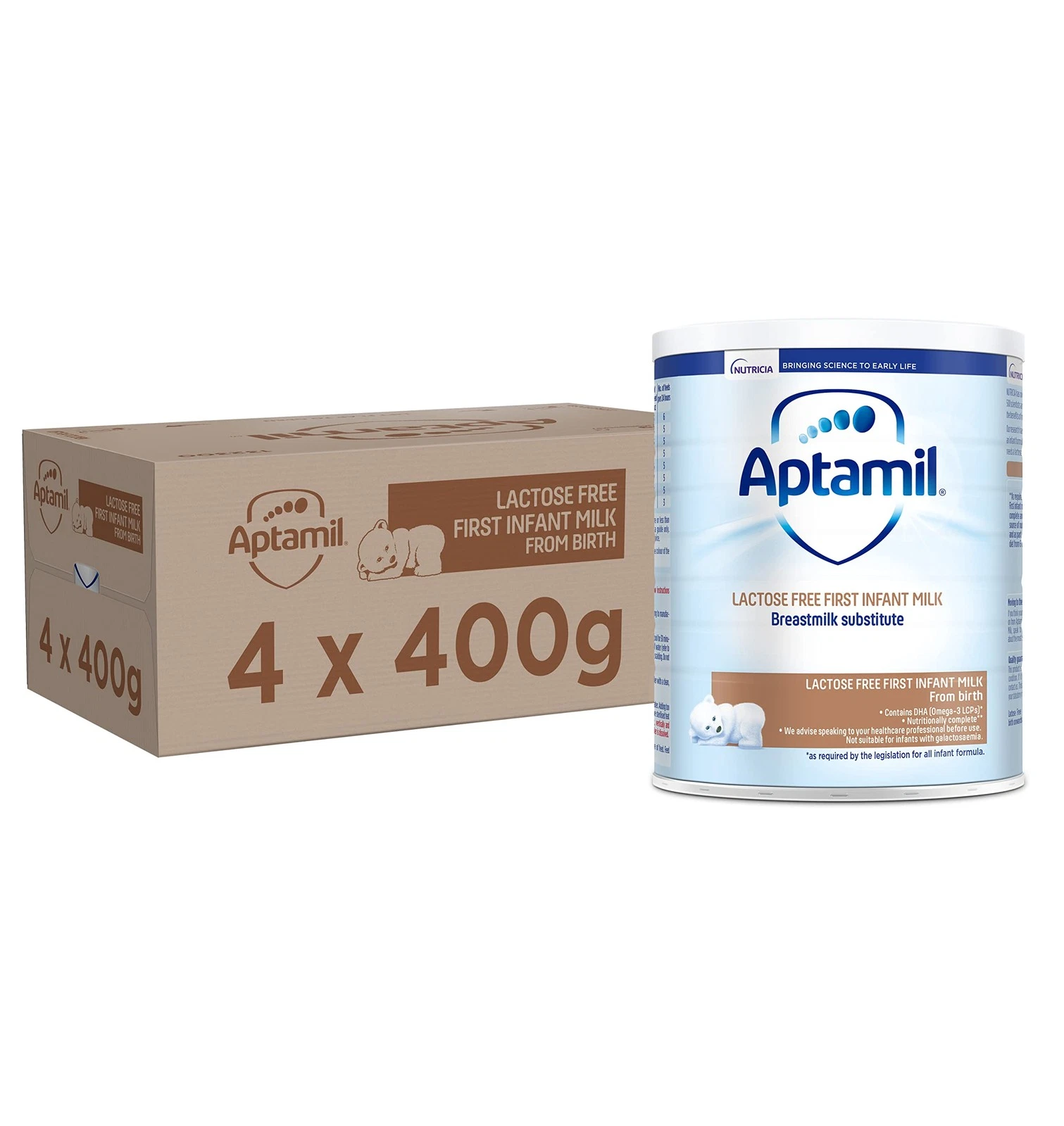 Aptamil 1 Lactose Free First Infant Milk Formula Powder, from Birth, 400g (Pack
Opens in a new windo